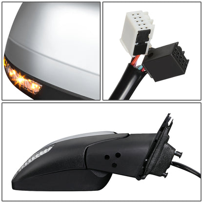 RETROVISOR MIRROR - OEM - 11-13 JEEP GRAND CHEROKEE - POWERED - HEATED - FOLDING - W/O BLIND SPOT DETECTION - W/ CHROME COVER - RIGHT