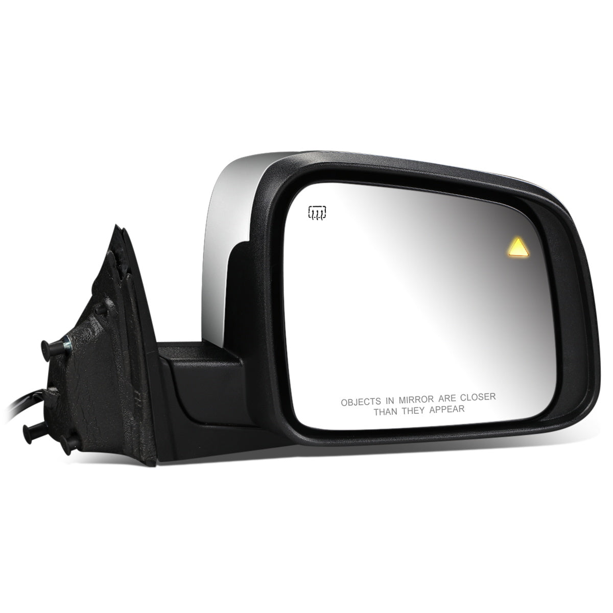 RETROVISOR MIRROR - OEM - 11-13 JEEP GRAND CHEROKEE - POWERED - HEATED - W/ SIGNAL - W/ MEMORY - W/ BSD - FOLDING - W/O DIMMING - W/ CHROME COVER - RIGHT