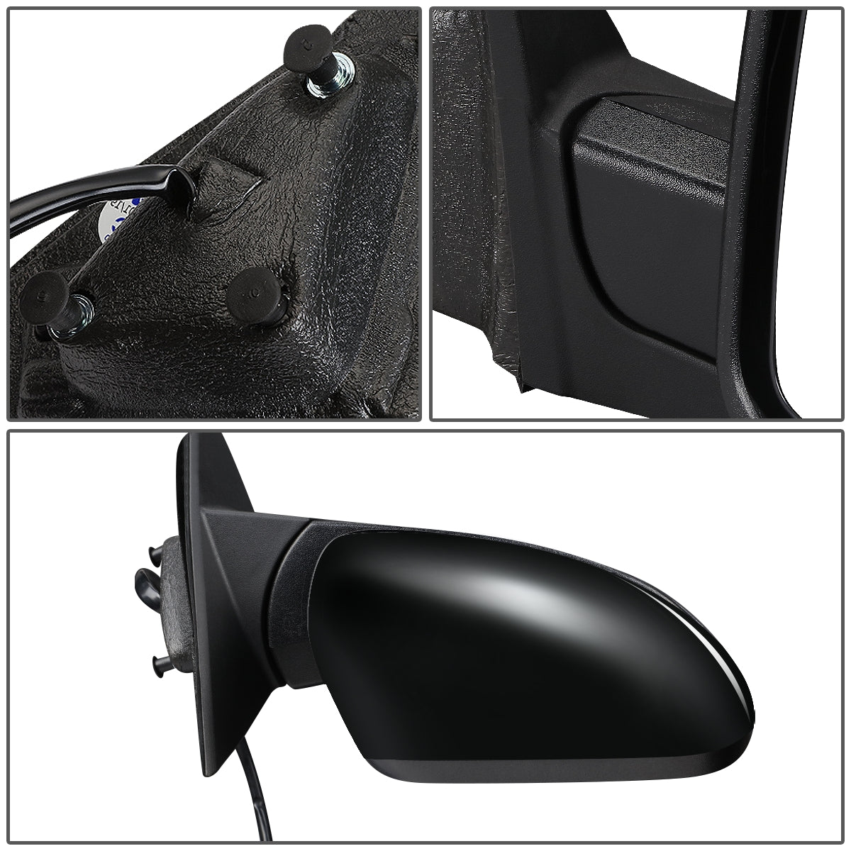 RETROVISOR MIRROR - OEM - 11-13 JEEP GRAND CHEROKEE - POWERED - HEATED - W/ SIGNAL - W/ MEMORY - FOLDING - W/ BLACK MATERIAL - RIGHT