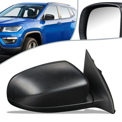 RETROVISOR MIRROR - OEM - 14-16 JEEP CHEROKEE - POWERED - FOLDING - BLACK - RIGHT