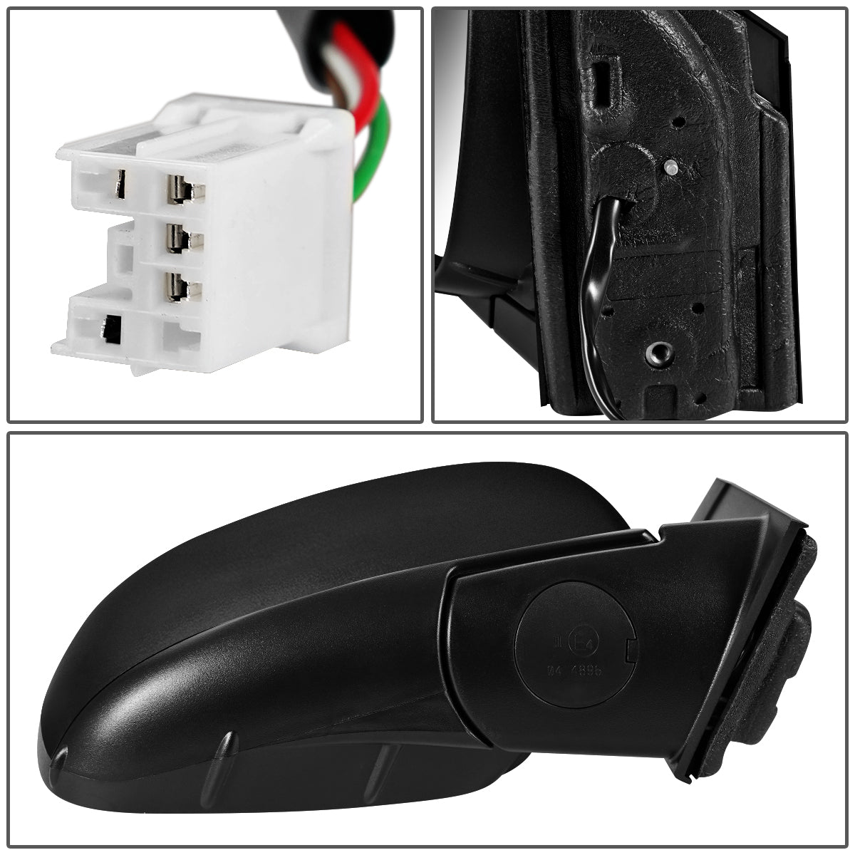 RETROVISOR MIRROR - OEM - 11-19 DODGE CARAVAN, VOYAGER, TOWN & COUNTRY - POWERED - HEATED - FOLDING - TEXTURED COVER - RIGHT