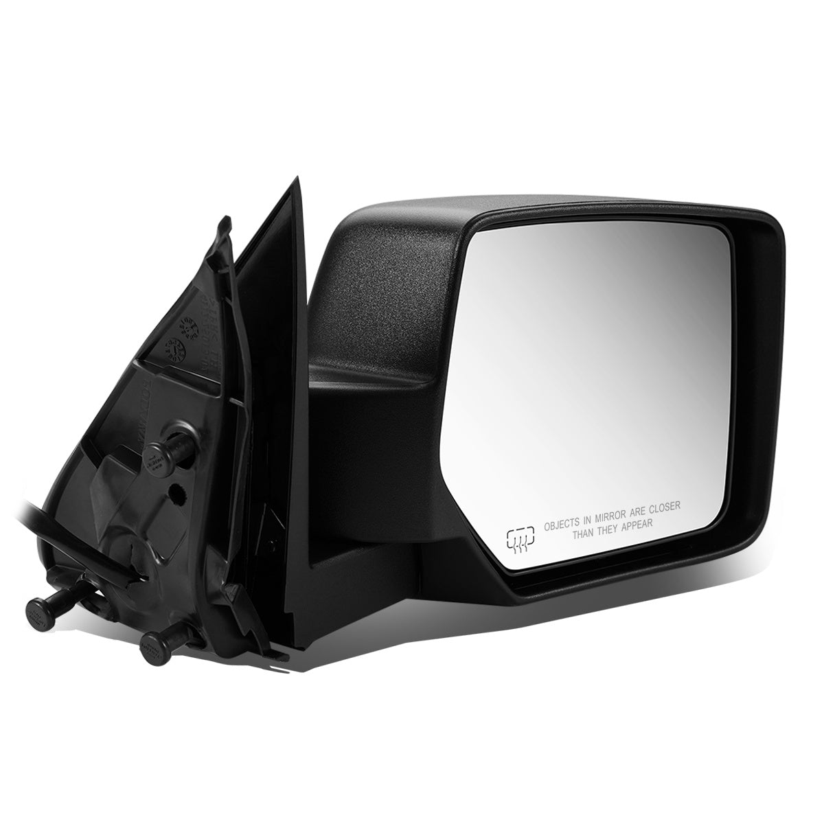 RETROVISOR MIRROR - OEM - 08-13 JEEP LIBERTY - POWERED - HEATED - BLACK - RIGHT
