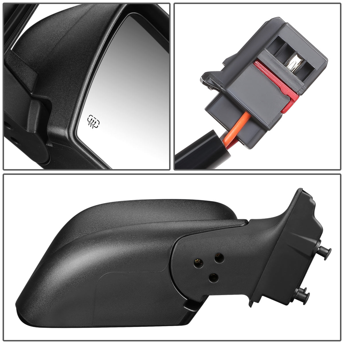 RETROVISOR MIRROR - OEM - 14-16 JEEP CHEROKEE - POWERED - HEATED - FOLDING - BLACK - RIGHT