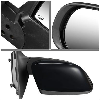 RETROVISOR MIRROR - OEM - 14-16 JEEP CHEROKEE - POWERED - HEATED - FOLDING - BLACK MATERIAL - RIGHT