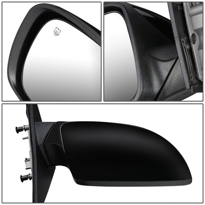 RETROVISOR MIRROR - OEM - 11-14 DODGE CHARGER - POWERED - HEATED - FOLDING - BLACK MATERIAL - RIGHT