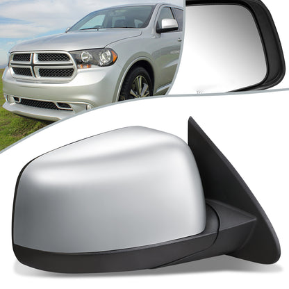 RETROVISOR MIRROR - OEM - 11-13 DODGE DURANGO - POWERED - HEATED - FOLDING - W/ CHROME COVER - RIGHT