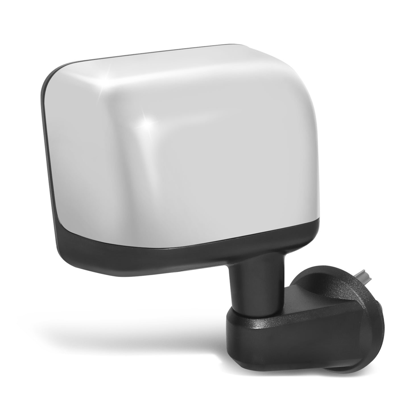 RETROVISOR MIRROR - OE STYLE - JEEP WRANGLER 14 - WITH POWER WITH HEATED GLASS WITH CHROME COVER - PASSENGER SIDE - SMOOTH - BLACK / CHROME