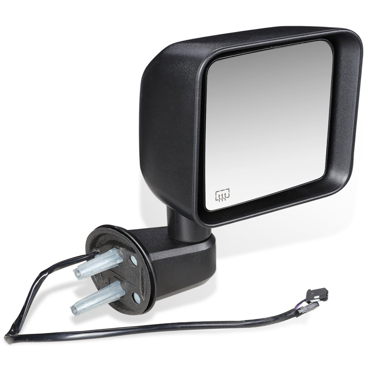 RETROVISOR MIRROR - OEM - 15-17 JEEP WRANGLER / 2018 JEEP WRANGLER JK - POWERED - HEATED - TEXTURED - BLACK - RIGHT