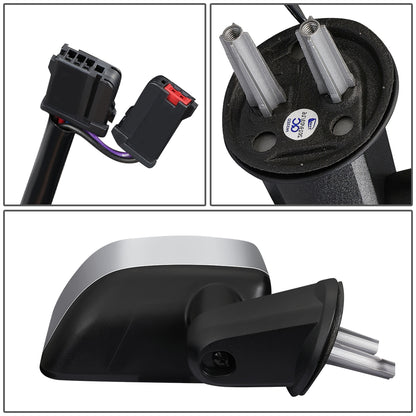 RETROVISOR MIRROR - OEM - 07-17 JEEP WRANGLER - POWERED - HEATED - FOLDING - W/ CHROME COVER - RIGHT