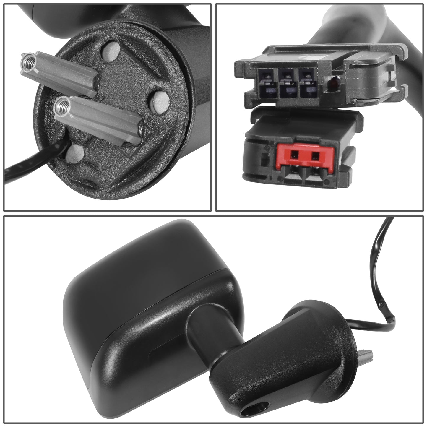 RETROVISOR MIRROR - OE STYLE - JEEP WRANGLER 14 - WITH POWER WITH HEATED GLASS - PASSENGER SIDE - PAINT TO MATCH - BLACK