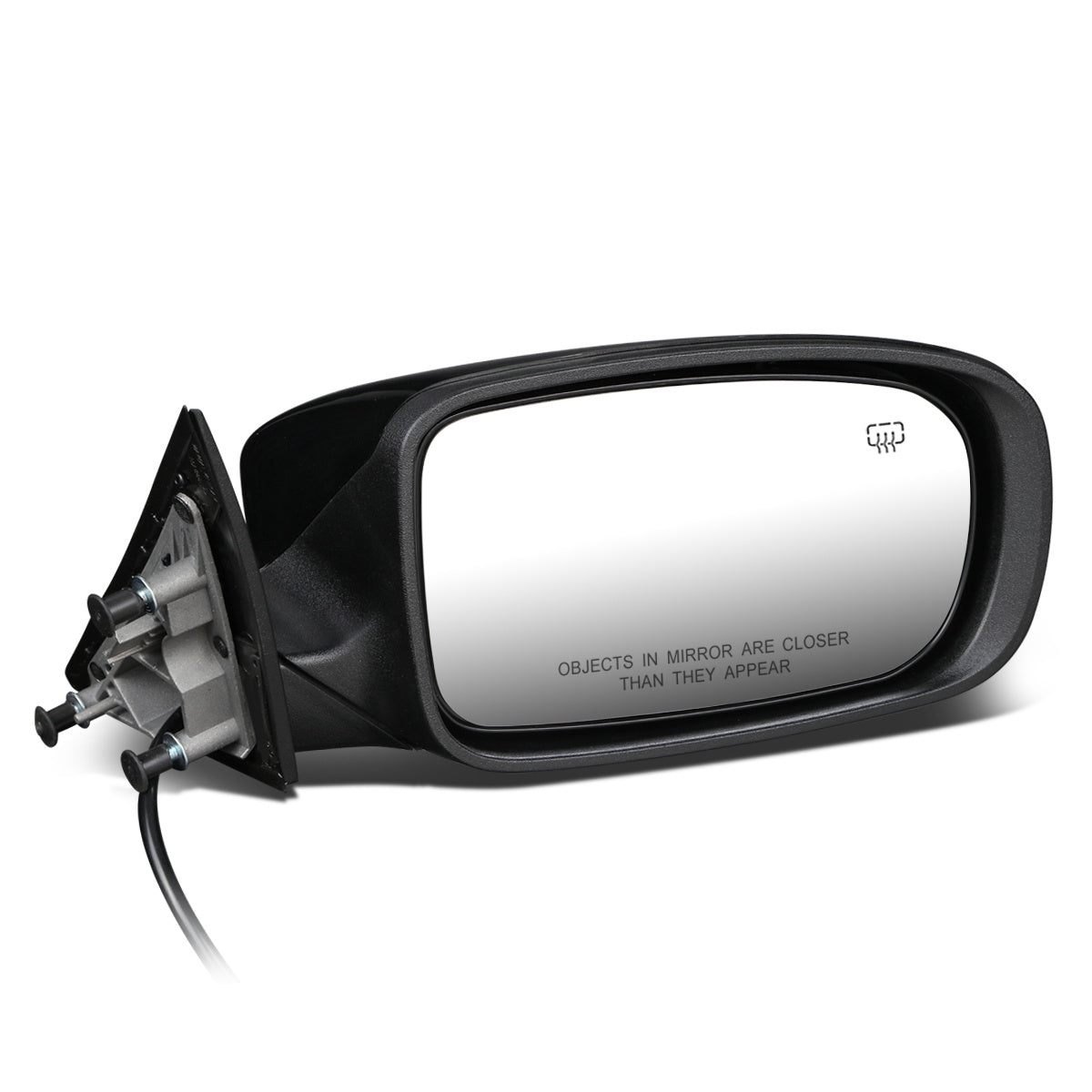 RETROVISOR MIRROR - OEM - 11-16 DODGE CHARGER - POWER MIRROR ADJUSTMENT - HEATED - FOLDING - MEMORY - W/O PUDDLE LIGHT, TURN SIGNAL OR BLIND SPOT DETECTION - PAINTABLE - ONLY FITS VEHICLES W/ MATCHING FUNCTIONS AS MIRROR - BLACK - RIGHT