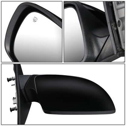 RETROVISOR MIRROR - OEM - 11-16 DODGE CHARGER - POWER MIRROR ADJUSTMENT - HEATED - FOLDING - MEMORY - W/O PUDDLE LIGHT, TURN SIGNAL OR BLIND SPOT DETECTION - PAINTABLE - ONLY FITS VEHICLES W/ MATCHING FUNCTIONS AS MIRROR - BLACK - RIGHT