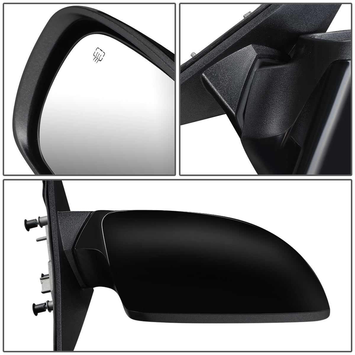 RETROVISOR MIRROR - OEM - 11-14 CHRYSLER 300C - POWERED - HEATED - W/ MEMORY - FOLDING - BLACK MATERIAL - RIGHT