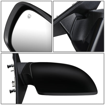 RETROVISOR MIRROR - OEM - 11-14 CHRYSLER 300C - POWERED - HEATED - W/ MEMORY - FOLDING - BLACK MATERIAL - RIGHT