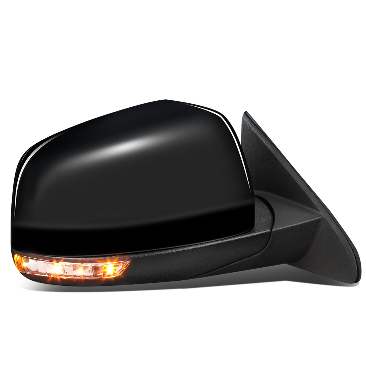 RETROVISOR MIRROR - OEM - 14-16 JEEP GRAND CHEROKEE - POWERED - HEATED - W/ SIGNAL - W/ ASPHERICAL GLASS - POWER FOLDING - BLACK MATERIAL - RIGHT