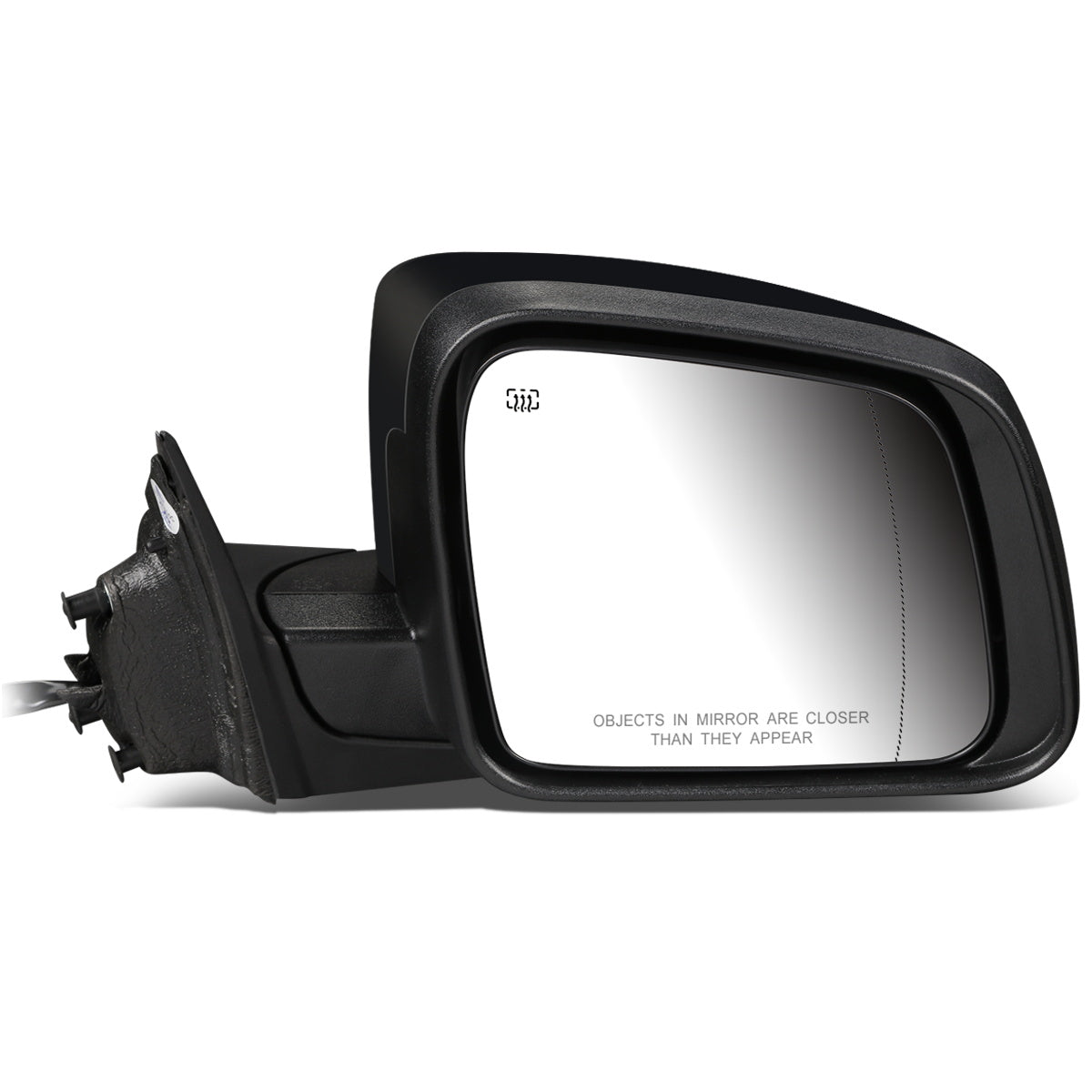 RETROVISOR MIRROR - OEM - 14-16 JEEP GRAND CHEROKEE - POWERED - HEATED - W/ SIGNAL - W/ ASPHERICAL GLASS - POWER FOLDING - BLACK MATERIAL - RIGHT