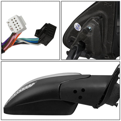 RETROVISOR MIRROR - OEM - 11-13 DODGE DURANGO - POWERED - HEATED - W/ SIGNAL - W/ BSD - FOLDING - CHROME COVER - RIGHT