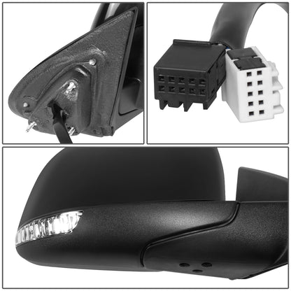 RETROVISOR MIRROR - OE STYLE - DODGE DURANGO 11-16 - WITH POWER WITH HEATED GLASS WITH TURN SIGNAL WITH MEMORY - PASSENGER SIDE - PAINT TO MATCH - BLACK