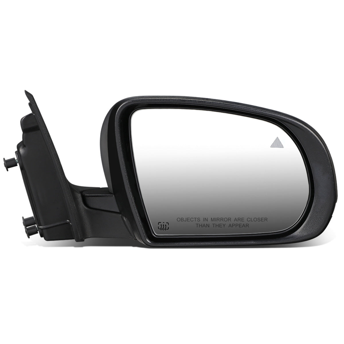 RETROVISOR MIRROR - OEM - 14-16 JEEP CHEROKEE - POWERED - HEATED - FOLDING - W/ SIGNAL - W/ PUDDLE LIGHT - W/ BSD - BLACK MATERIAL - RIGHT