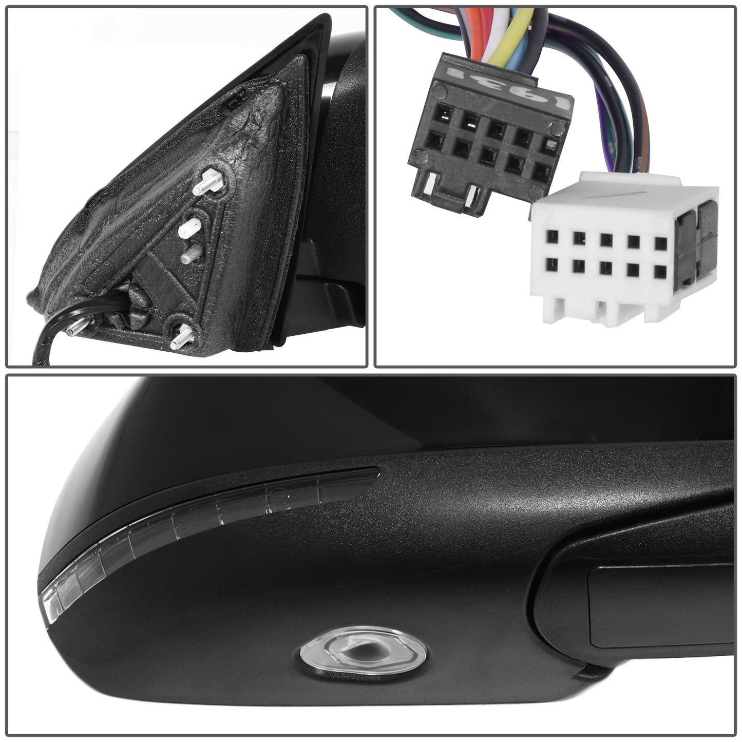 RETROVISOR MIRROR - JEEP CHEROKEE 2014-2018 - WITH POWER FOLD - WITH HEATED GLASS - WITH MEMORY - WITH BLIND SPOT - OE STYLE - PASSENGER RIGHT SIDE