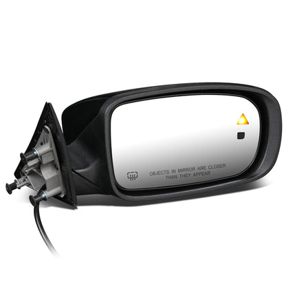 RETROVISOR MIRROR - OEM - 11-19 DODGE CHARGER - POWER MIRROR ADJUSTMENT - HEATED - FOLDING - BLIND SPOT DETECTION - W/O TURN SIGNAL OR PUDDLE LAMP - PAINTABLE - ONLY FITS VEHICLES W/ MATCHING FUNCTIONS AS MIRROR - BLACK - RIGHT