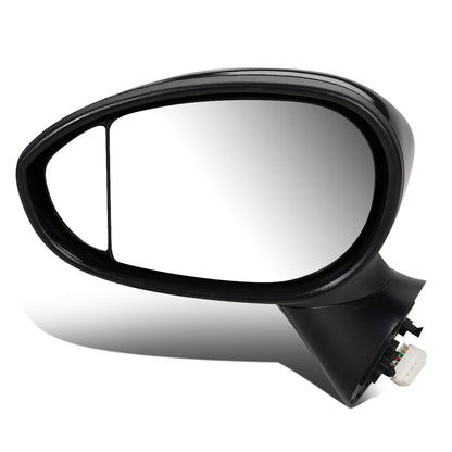 RETROVISOR MIRROR - OEM - 13-15 FIAT 500 - POWERED - HEATED - W/ BLIND LENS - FOLDING - BLACK MATERIAL - LEFT