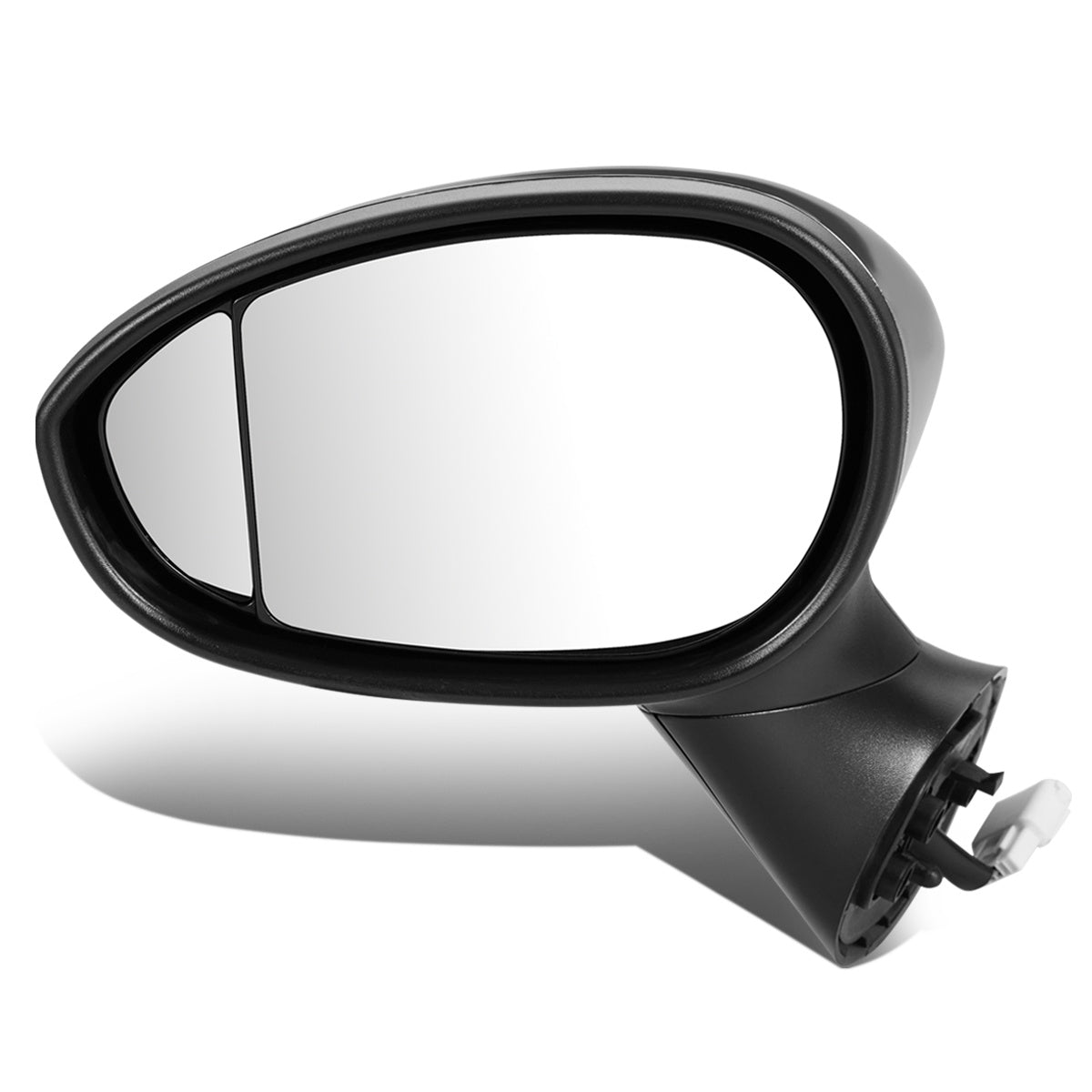 RETROVISOR MIRROR - OEM - 13-15 FIAT 500 - POWERED - HEATED - W/ BLIND LENS - FOLDING - W/ CHROME COVER - LEFT