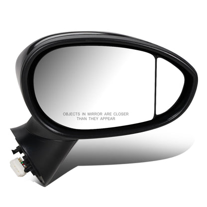 RETROVISOR MIRROR - OEM - 13-15 FIAT 500 - POWERED - HEATED - W/ TEMP SENSOR - FOLDING - BLACK MATERIAL - RIGHT