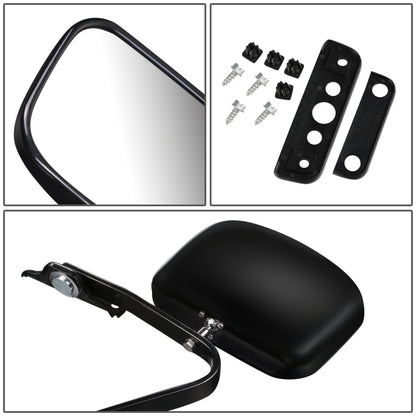 RETROVISOR MIRROR - OEM - 87-91 FORD F-150 - MANUAL - BLACK