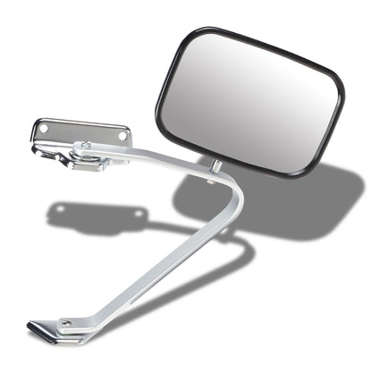 RETROVISOR MIRROR - OEM - 87-91 FORD F-150 - MANUAL - CHROME