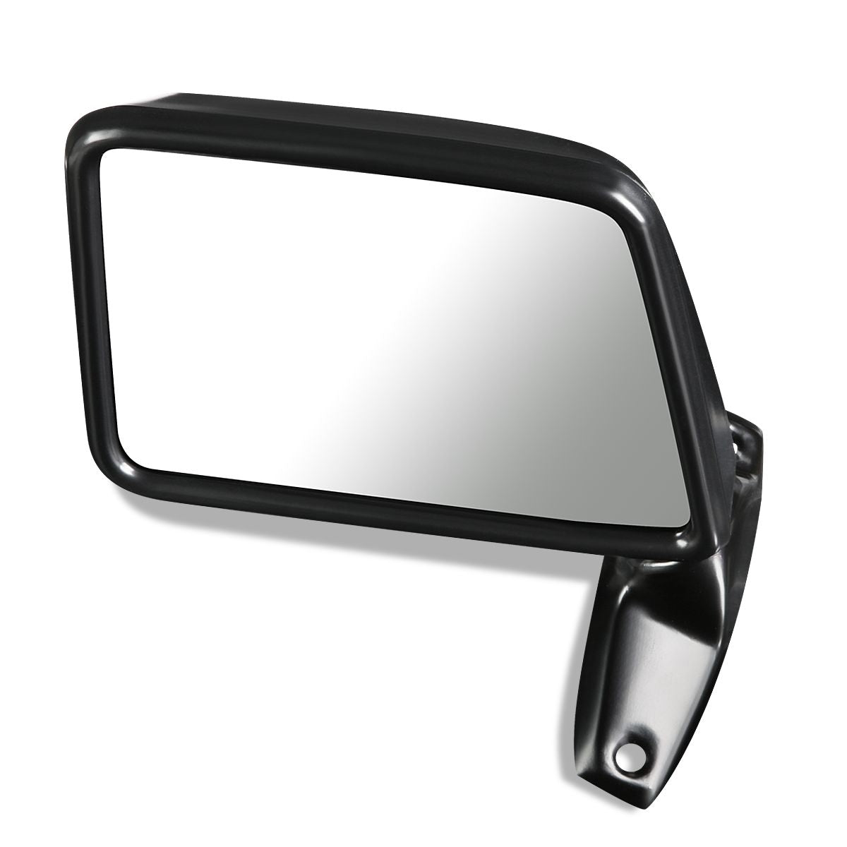 RETROVISOR MIRROR - OEM - 84-90 FORD BRONCO II / 83-92 FORD RANGER - MANUAL - PAINTABLE - BLACK - LEFT