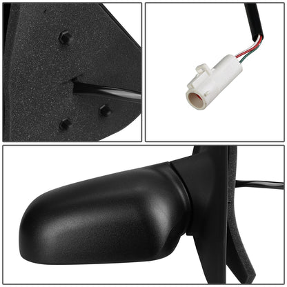 RETROVISOR MIRROR - OEM - 95-01 FORD EXPLORER / 01-03 FORD EXPLORER SPORT / SPORT TRAC / 97-01 MERCURY MOUNTAINEER - POWERED - TEXTURED - BLACK - LEFT