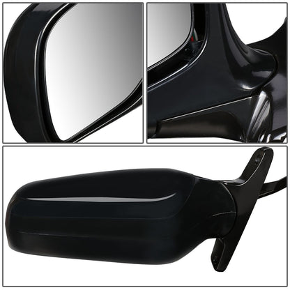 RETROVISOR MIRROR - OEM - 92-96 FORD BRONCO / 92-97 FORD F-150 - POWERED - PAINTABLE - BLACK - LEFT