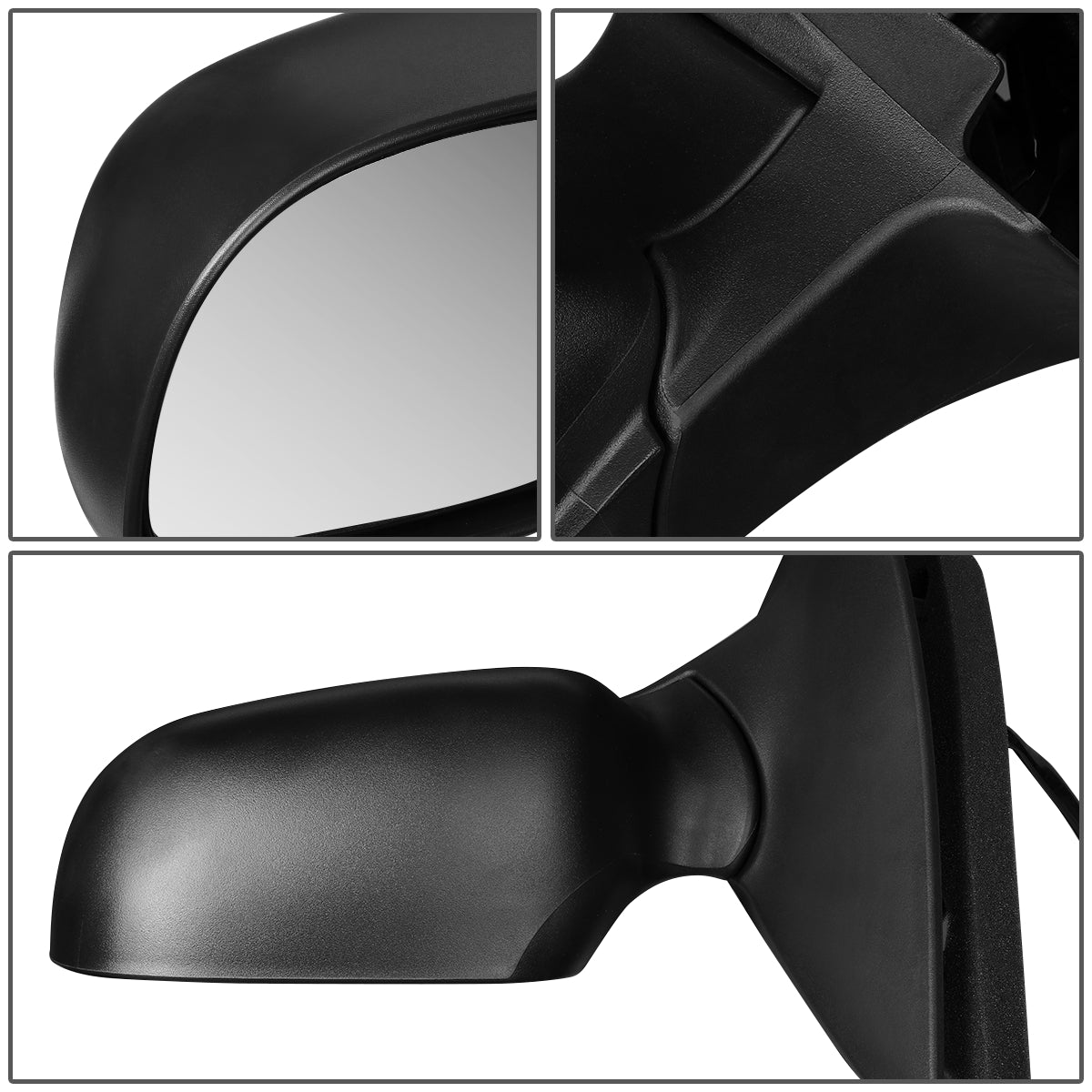 RETROVISOR MIRROR - OEM - 95-98 FORD WINDSTAR - POWERED - TEXTURED - BLACK - LEFT