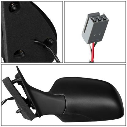 RETROVISOR MIRROR - OEM - 95-98 FORD WINDSTAR - POWERED - TEXTURED - BLACK - LEFT