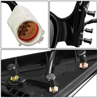 RETROVISOR MIRROR - OEM - 96-99 FORD TAURUS / 96-99 MERCURY SABLE - POWERED - PAINTABLE - BLACK - LEFT