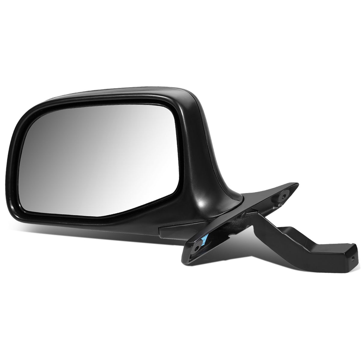 RETROVISOR MIRROR - OEM - 92-96 FORD F-150 - MANUAL - FOLDING - BLACK COVER - LEFT