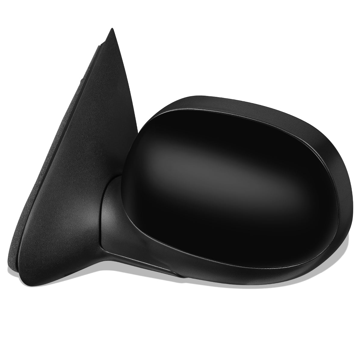 RETROVISOR MIRROR - OEM - 1997 FORD F-150 / 1997 FORD F-250 - POWERED - PAINTABLE - BLACK - LEFT