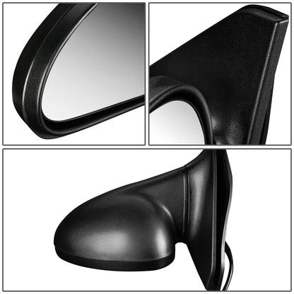 RETROVISOR MIRROR - OEM - 97-02 FORD ESCORT / 97-99 MERCURY TRACER - POWERED - TEXTURED - BLACK - LEFT