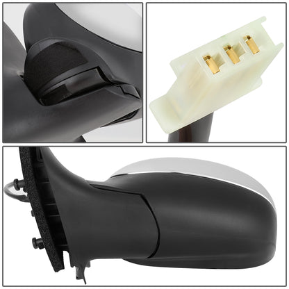 RETROVISOR MIRROR - OEM - 98-03 FORD F-150 / 98-99 FORD F-250 - POWERED - CHROME - LEFT