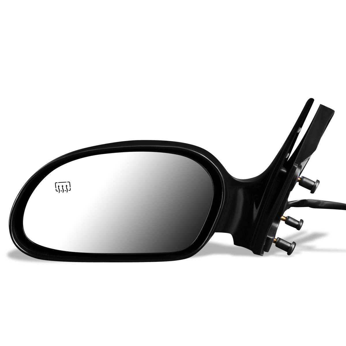 RETROVISOR MIRROR - OEM - 96-99 FORD TAURUS / 96-99 MERCURY SABLE - POWERED - HEATED - PAINTABLE - BLACK - LEFT