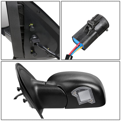 RETROVISOR MIRROR - OEM - 95-01 FORD EXPLORER / 97-01 MERCURY MOUNTAINEER - POWERED - TEXTURED - BLACK - LEFT