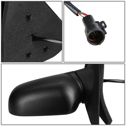 RETROVISOR MIRROR - OEM - 98-01 FORD EXPLORER - POWERED - HEATED - TEXTURED - BLACK - LEFT