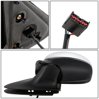 RETROVISOR MIRROR - OEM - 97-02 FORD EXPEDITION - POWERED - HEATED - CHROME - LEFT