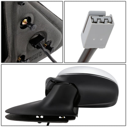 RETROVISOR MIRROR - OEM - 1997 FORD EXPEDITION - POWERED - CHROME - LEFT