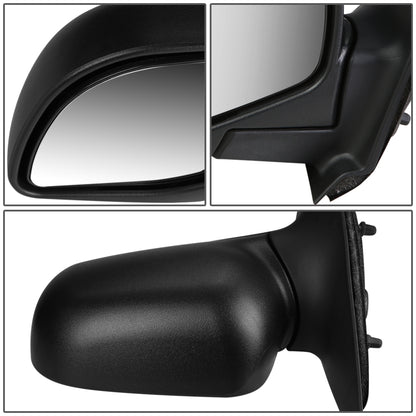 RETROVISOR MIRROR - OEM - 96-98 MAZDA B2300, B2500, B3000, B4000 / 98-03 FORD RANGER - MANUAL - TEXTURED - BLACK - LEFT
