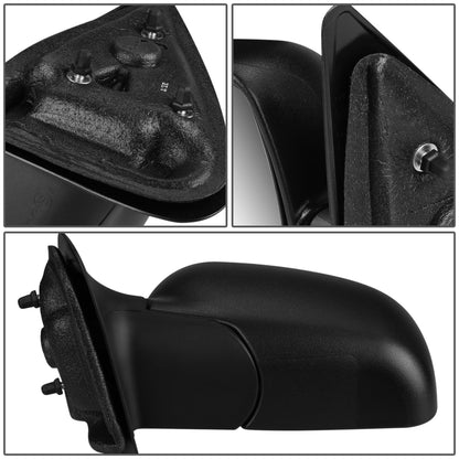 RETROVISOR MIRROR - OEM - 96-98 MAZDA B2300, B2500, B3000, B4000 / 98-03 FORD RANGER - MANUAL - TEXTURED - BLACK - LEFT