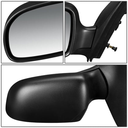 RETROVISOR MIRROR - OEM - 95-98 FORD WINDSTAR - POWERED - HEATED - TEXTURED - BLACK - LEFT