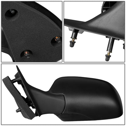 RETROVISOR MIRROR - OEM - 95-98 FORD WINDSTAR - MANUAL - TEXTURED - BLACK - LEFT