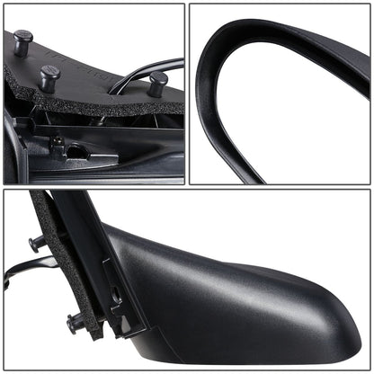 RETROVISOR MIRROR - OEM - 99-04 FORD MUSTANG - POWERED - TEXTURED - BLACK - LEFT